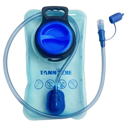 Image of TANNOZHE Hydration Bladder 1.5Litre Leak Proof Water Bladder,BPA Free Hydration Pack Replacement,Sports Travel Reservoir Hydration Bag Pack Hiking Outdoor