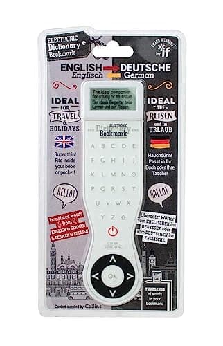Image of Electronic Dictionary Bookmark-German-English,White