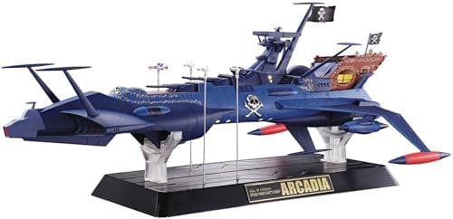 Image of TAMASHII NATIONS Bandai Figurine Albator (Space Pirate Captain Harlock) - Battleship Arcadia Soul of Chogokin GX-93 43 cm - 4573102587503