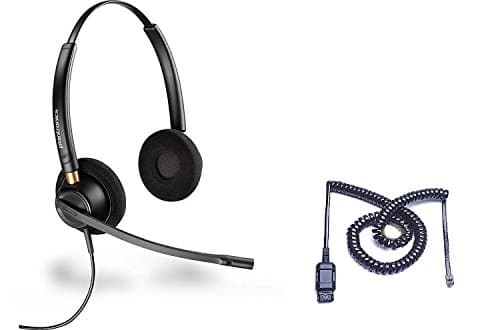 Image of Cisco Certified Plantronics HW520 EncorePro 520 Noise Canceling Direct Connect Compatible Headset Bundle