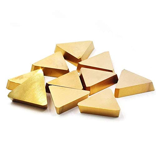 Image of Carbide Milling Inserts TPG322, TPCN32PDTR Tin Coated Carbide Inserts for indexable End Mill,10pieces/Pack