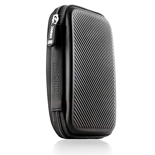 Image of Duronic Portable Hard Drive Case HDC2 /BK Black EVA Storage Pouch Hard Drives Cables Lightweight Cases for Toshiba Buffalo Hitachi Seagate Samsung