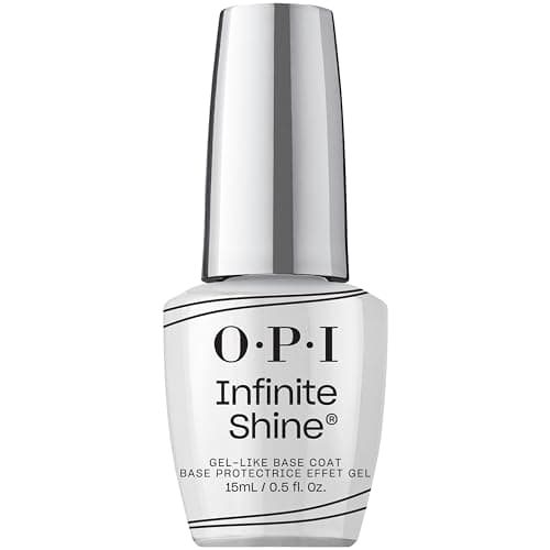 Image of OPI Infinite Shine Gel-like Base Coat - Nail Polish Foundation - with Pre-Cured Gel Technology & OPI Pro-Wide Brush (15ml)