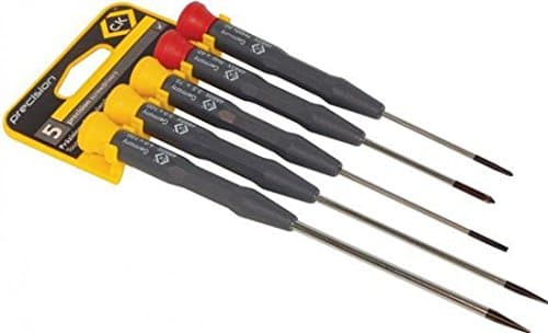 Image of C.K T4880X/5 Precision Slotted and Phillips Screwdriver Set