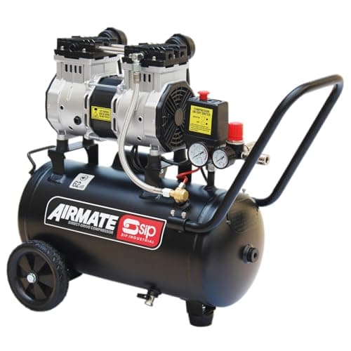 Image of SIP Airmate Air Compressor Low Noise Oil-Free Direct Drive, 230V 24L 2hp 1.5kW 116psi 8 Bar 9.6CFM