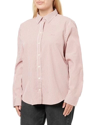 Image of GANT REG POPLIN Gingham Shirt, Pink, 16