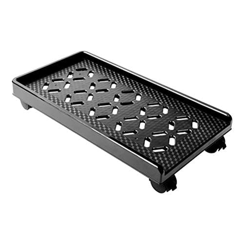 Image of HEMOTON Mobile CPU Tower Stand with Wheels and Brake, Stable Abs Computer Case Rack with 5 Radiating Holes and Reinforced Column, for Home and Office Use