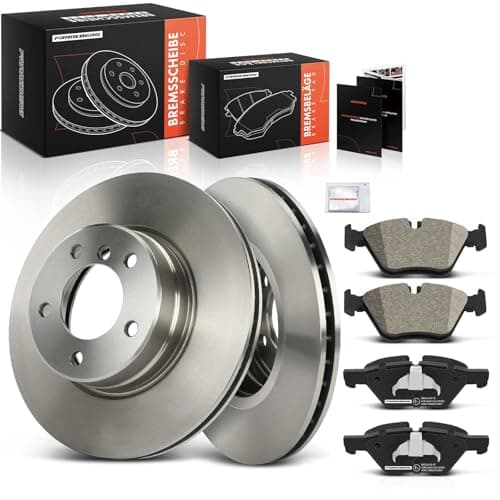 Image of Frankberg Brake Kit incl. 2x Brake Disc + 4x Brake Pad Front Compatible with 5 Series E60 5 Series Touring E61 Replace# 34116763617