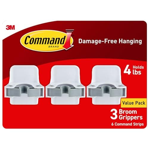 Image of Command 17007-3NA Broom and Mop Gripper, White