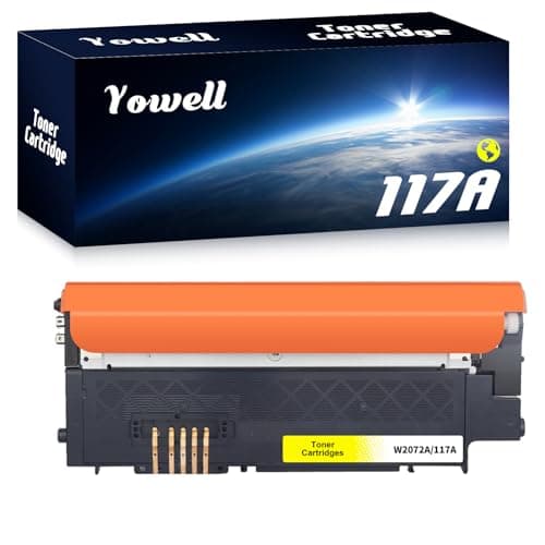 Image of Yowell 1x 117A Toner Yellow Compatible with HP W2072A 117A Toner Yellow for Toner HP Color Laser MFP 179fwg MFP 178nwg 150nw 179fnw 178nw 179 178 Laser 150a 150w
