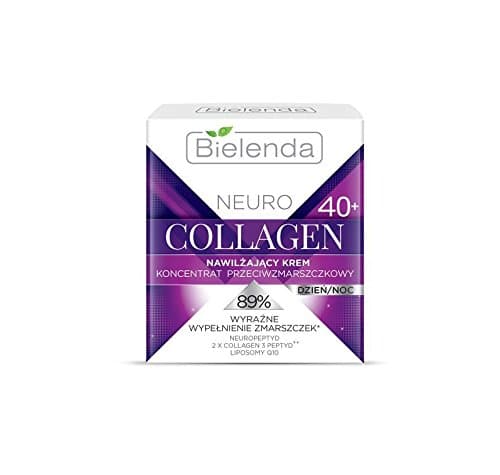 Image of Bielenda Neuro Collagen Moisturising Anti Wrinkle Cream Concentrate 40+ Day Night 50ml
