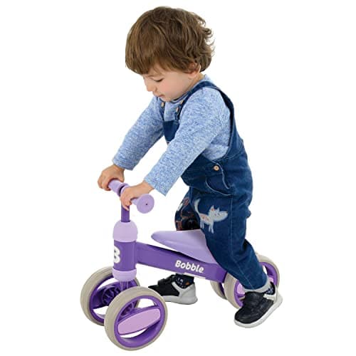 Image of Bobble Ride on - Purple - Perfect for Little Ones Finding Their Feet - the Easy Grip Handlebar With Responsive Movement Make This Product Perfect for Beginner Riders