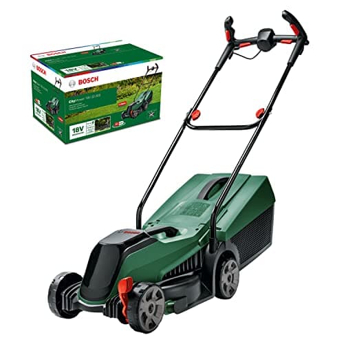 Image of Bosch Cordless Lawnmower CityMower 18 (18 Volt, without battery, cutting width: 32 cm, lawns up to 300 m², in carton packaging)