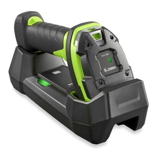 Image of Zebra DS3678-SR3U42A0SFW Scanner, DS3678-SR Standard Cradle, DS3678-SR0F003VZWW, CBA-U42-S07PAR, Shielded USB Cable, STB3678-C100F3WW, PWRS-14000-148R Power Supply, Rugged Green
