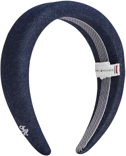 Image of Tommy Hilfiger Women's Th Nautical Denim Headband AW0AW18661 Headband, Blue, One Size