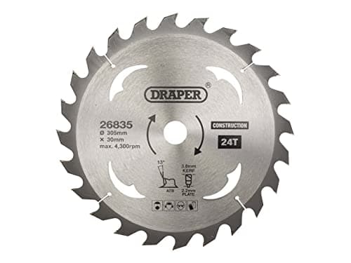 Image of Draper 26835 TCT Construction Circular Saw Blade, 305 x 30mm, 24T