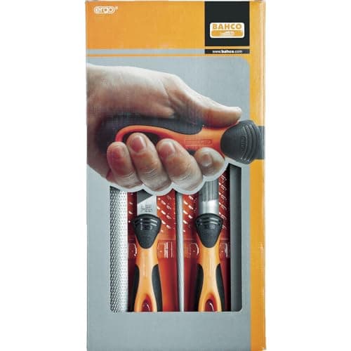 Image of Bahco 1-479-08-2-2 Type of Cut-2 "Ergo File Set, Multi-Colour, 200 mm, Set of 5 Piece