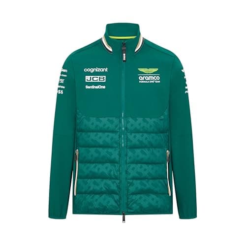 Image of Aston Martin F1 Official Mens Team Hybrid Jacket 2024 - L