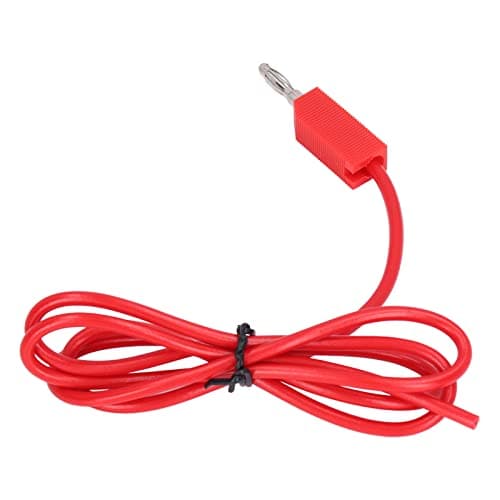 Image of Ycauty Universal Banana Plug Test Leads Kit 4mm Reliable Electrical Multimeter J.70010 30VAC-60VDC for Professional Technicians and Enthusiasts (Red)