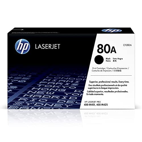 Image of HP CF280A 80A Original LaserJet Toner Cartridge, Black, Single Pack