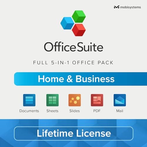 Image of OfficeSuite Home & Business - Lifetime License - Documents, Sheets, Slides, PDF, Mail & Calendar for Windows