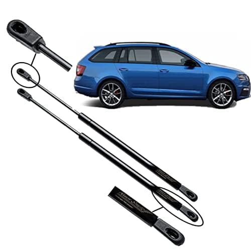 Image of Ramor Strutz 2x Tailgate Gas Struts Compatible with a Skoda Octavia Mk2 Combi 1Z5 2004-2013. Tailgate Gas Springs Replacement for 1Z9827550 and others.