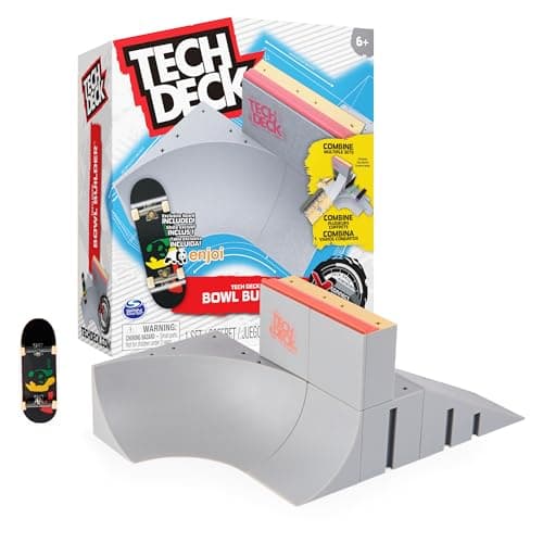Image of Tech Deck 6062886 Bowl Builder X-Connect Park Creator, Customizable and Buildable Ramp Set with Exclusive Fingerboard, Kids Toy for Ages 6 and up, One Size