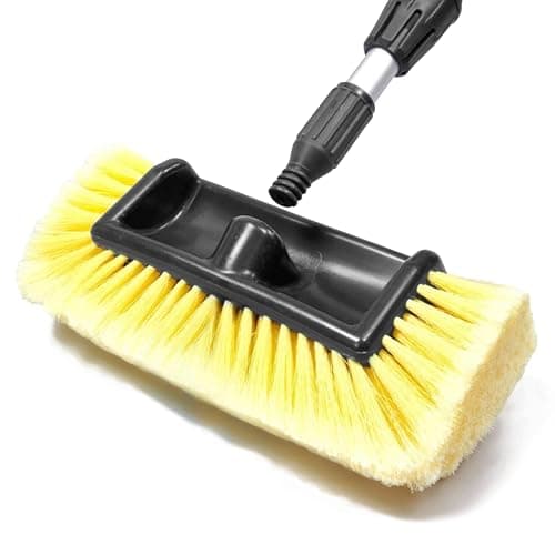 Image of Hi-Gear Blaster Car Cleaning Brush with Integral Jet Spray & Telescopic Handle, 2-in-1 Wash Brush, Scratch-free Brush Technology, Garden Hose Attachment, Ideal for Cars, Caravans & Motorhomes