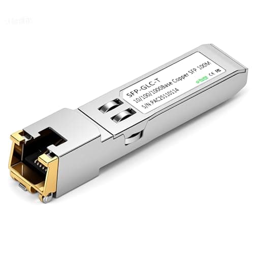 Image of OFFCUP 1PC SFP+ RJ45 Copper Transceiver up to 100m, 1.25G Fiber to Copper RJ45 Media Converter, 1000Base-LX to 10/100/1000Base-TX, Compatible for Cisco Meraki Other Switches