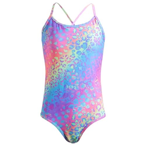 Image of BBXWANG One Piece Girls Swimming Costume Quick Dry Swimsuit Girls Shoulder Strap Swimwear for Kids Bathing Suit 5-16 Years (UK, Age, 7 Years, 8 Years, Regular)