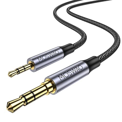 Image of MOSWAG 3.5mm to 2.5mm Male Audio Cable Compatible with Bose 700 QuietComfort QC45 QC35II QC35 QC25 Noise Cancelling Headphones, JBL E45BT E55BT E65BTNC Bluetooth Earphone