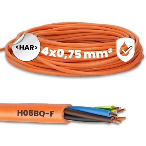 Image of Lapp 00136023 ÖLFLEX 550 P / H05BQ-F 4 x 0.75 mm² Connection Cable with Protective Conductor I for Construction Machinery, Electric Handheld Devices and Agricultural Technology I PUR Connection Cable
