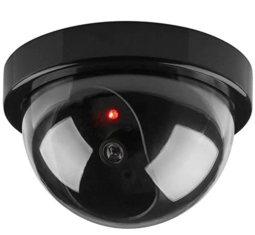 Image of BW Dummy Camera, Home Security Fake Camera Imitation Dummy Security Camera Dome With Flashing LED Light