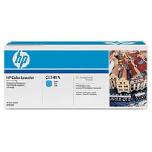 Image of HP 307 A CE741 A HP Toner Cartridge 307 A Cyan Original LaserJet Toner Cartridge for HP Color LaserJet Professional CP5225dn, CP5225 N.