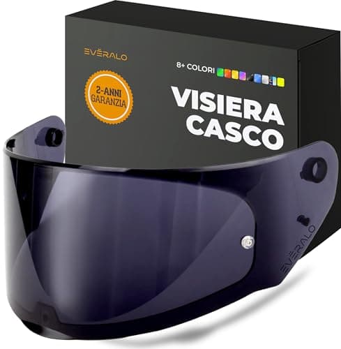 Image of Visor Everalo™ Compatible with LS2 FF353 Rapid - Rapid II - FF320 Stream Evo - FF800 Storm - Storm II - Pinlock Ready Helmet Visor (Dark Black)