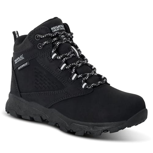 Image of Regatta Kids Amble Walking Boots Waterproof Cushioned Durable Hiking Footwear
