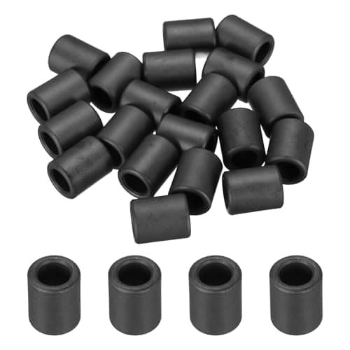 Image of sourcing map 20Pcs Toroid Ferrite Core, 12mm OD x 7.3mm ID x 15mm H Ferrite Ring Chokes Strong Round Magnet to Reduce Signal Loss for RFI EMI RF HF Wires Suppression, Black