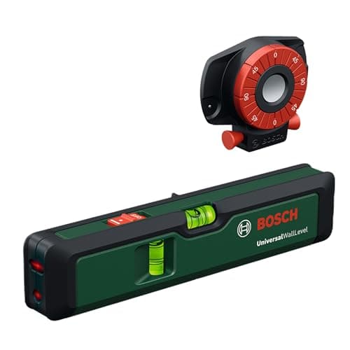 Image of Bosch Laser Spirit Level UniversalWallLevel (3-in-1 Tool: Spirit Level, Laser line for Easy Alignment on Walls up to 5 m, Laser Point for Height Transfer up to 20 m, in Ecommerce Box)