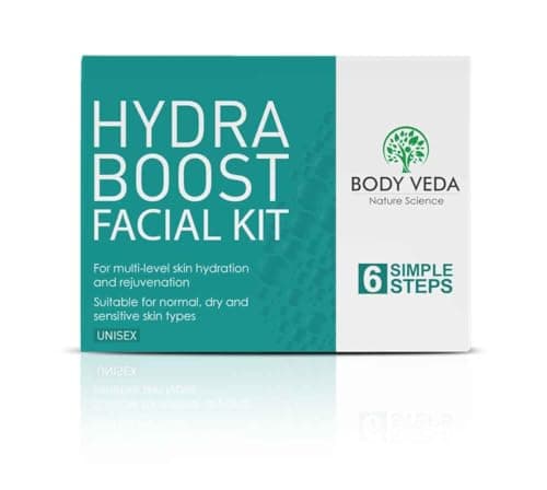 Image of Instant Glow Facial Kit at Home | Hydra Facial Kit 6 Steps | Salon Like Facial for Women & Men | Removes Tan, Deep Hydration | Hyaluronic Acid + Vitamin E | Glass Skin in 20 Minutes
