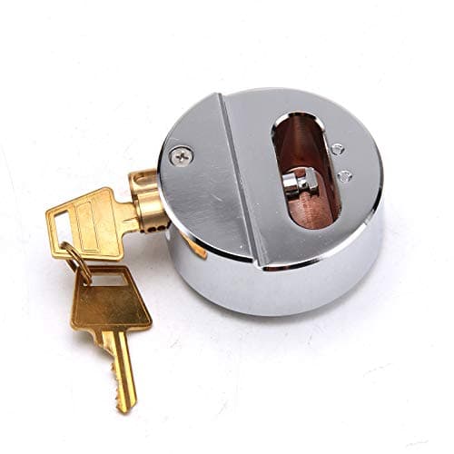 Image of YORKING Heavy Van Lock 73mm High Security Lock Heavy Duty Stainless Steel Round Concealed Padlock for Storage Units Shutter Gate Van Warehouse Factory