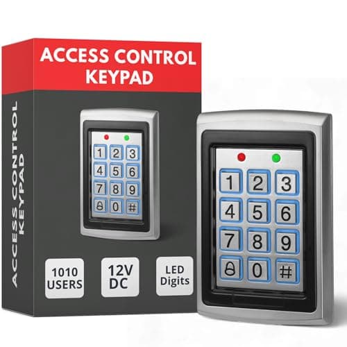 Image of SecureMyDoor Proximity Digital Keypad for Door Entry System | with Both RFID Fobs and Pin Code Entry | For Indoor Security Access Control Use | Touchpad Backlight Keypad | Standalone Touchpad LED