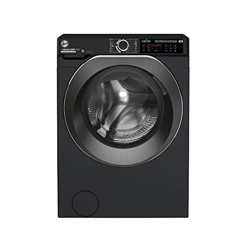 Image of Hoover H-WASH&DRY 500 Freestanding Washer Dryer, 9 Kg Wash + 6 Kg Dry, 1400 RPM, Combined Cycle Class D, Wi-Fi & Bluetooth, Auto Care & Hygiene Cycle, Black, 60x58x85 cm - HD 496AMBCB/1-80