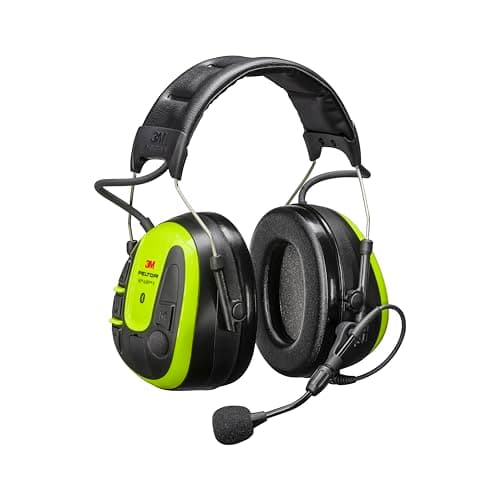 Image of Peltor 3M WS ALERT X MRX21A4WS6 Earmuff, 30 dB, Yellow, Bluetooth Headset with Noise-Cancelling Boom Microphone, Hygiene Kit Reminder, for Noisy Environments