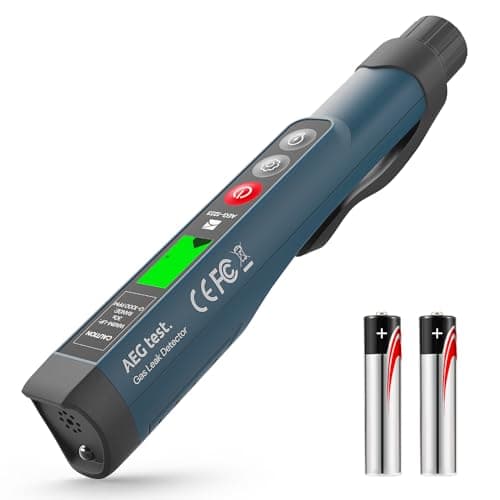 Image of AEGTEST 1223 Gas Leak Detector with Visual & Audible Alarm, Built-in Light, Natural Gas Detector to Locate Combustible Leak Sources Like Methane, Propane for Home and RV
