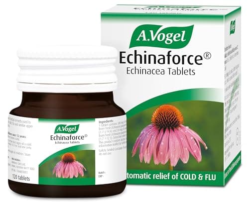 Image of A.Vogel Echinaforce Echinacea Tablets relieves Cold & flu Symptoms by strengthening the Immune System, 120 Tablets