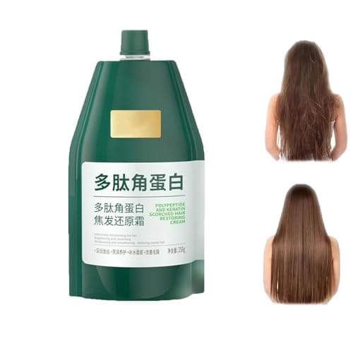 Image of Polypeptide Keratin Hydrating Smoothing Hair Damage Repair Cream, Keratin Hair Mask, Nourishing & Conditioning Leave-In Deep Conditioner, for Dry & Damaged Hair (1PCS)