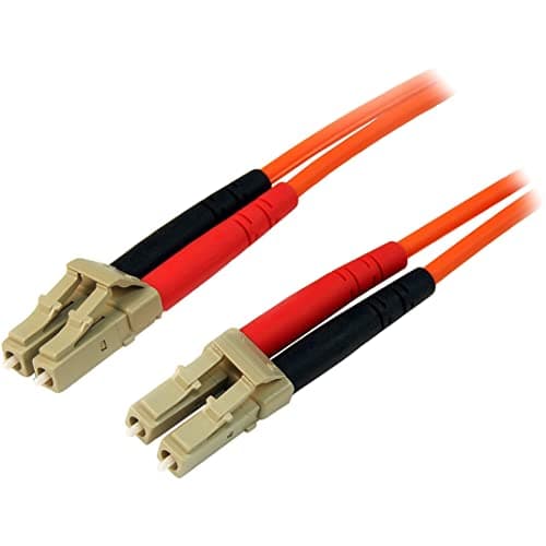 Image of CABLE PATCH A FIBRE OPTIQUE DUPLEX 50/125 30M LC - LC, orange
