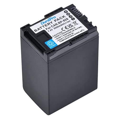 Image of DuraPro 3000mAh BP-828 BP-820 Li-Ion Rechargeable Battery for Canon VIXIA GX10 HFS30 HF20 HG20 G30 G40 XA20 XA25 HFM300 Camcorders