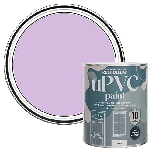 Image of Rust-Oleum Purple uPVC Door and Window Paint in Matt Finish - Violet Macaroon 750ml