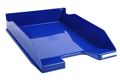 Image of Exacompta - Ref 113203D - Iderama Collection - Letter Tray Combo Midi - 347 x 255 x 65mm in Size, Suitable for A4 Documents, Stackable, Holds Approx. 500 Sheets - Royal Blue Glossy